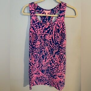Lilly Pulitzer Blue and Pink Tank Dress